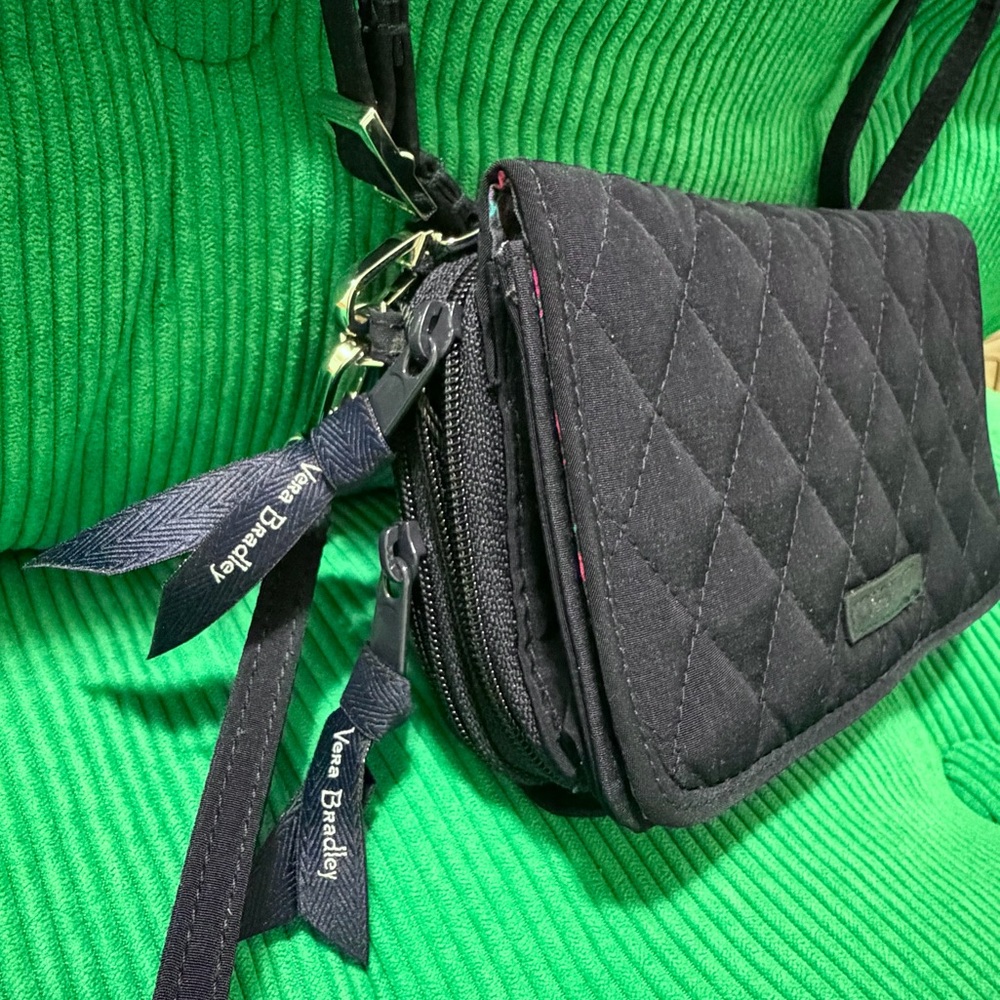 Vera Bradley RFID Smartphone Wristlet Wallet Crossbody Bag, Navy, 
NWT $99 - Picture 2 of 6